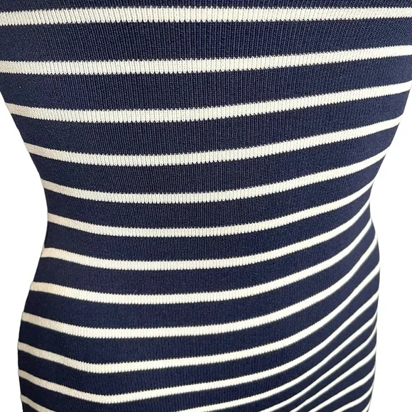Navy White Stripe Dress 💙 - Picture 4 of 9